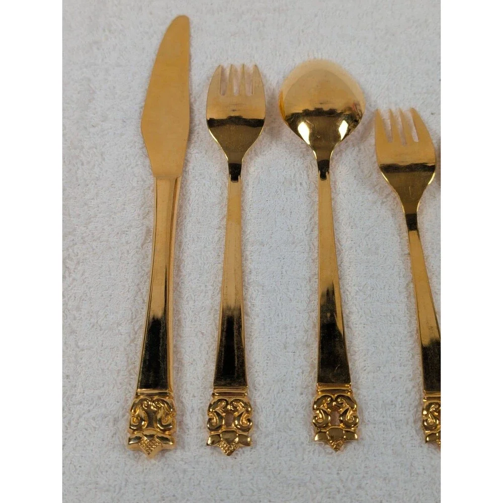 Stanley Roberts - Gold Valentine - Gold Electroplate - Rogers Co Flatware